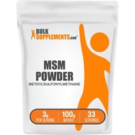 BulkSupplements.com MSM Powder 100g (3.5 oz) - Methylsulfonylmethane, MSM Supplement - MSM Pure Powd
