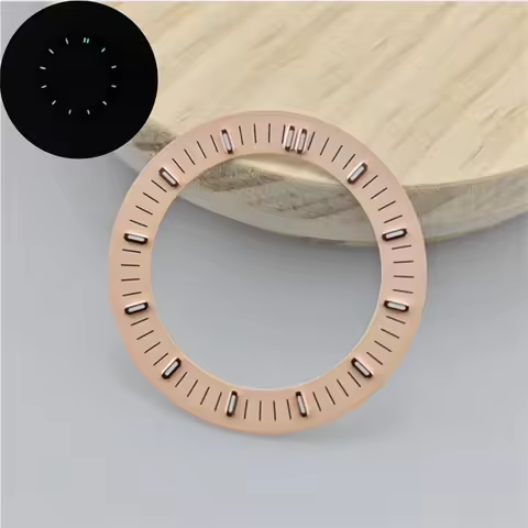 NH35/NH36/NH70 Hollow Dial 31mm Dial Circle with Green Luminous NH70 Watch Accessories Watch Pins fo