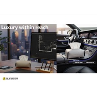 DK Schweizer Leather Tissue Box