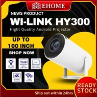 HY300 Pro Projector 4K Android 11.0 LCD 4K Projector 1080P Double WIFI With bluetooth with Netflix/Y