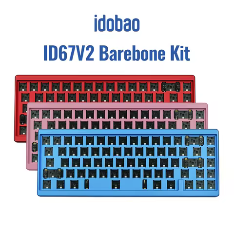 idobao ID67 V2 Barebone Kit Hot Swap RGB Keyboard Kit Custom Mechanical Keyboard Acrylic Bottom Case