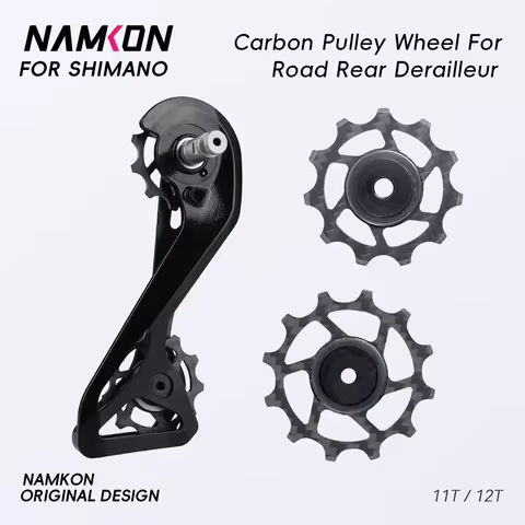 NAMKON Carbon Pulley Wheel For SHIMANO Road Rear Derailleur 11T / 12T Pulley Wheel