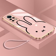 Simple Line Drawing Cartoon Rabbit for INFINIX KF6P KF8 LG7N LG8N NOTE 10 11 11S 12 G88 G96 30 VIP 4