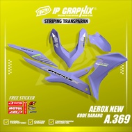 NEW AEROX STRIPING TRANSPARENT UV CLEAR STICKER AEROX NEW CODE 369