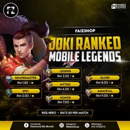 Joki Mobile Legends MLBB Murah Malaysia/MLBB Boosting Rank Service/ML Boost/Push Ranked Booster/Winr