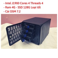 Nas J1900 XPEnology CPU 4 cores 2.0Ghz DS918+ Ram 4G SSD 32G, camera DVR