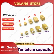 10PCS Tantalum Capacitor Type D Case 7343 6V 10V 16V 25V 35V 4.7UF 475V 10UF 106A 22UF 226C 685 47UF