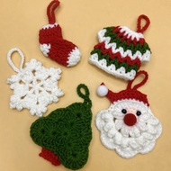 FL10.19 Hand-woven Christmas Tree Accessories Gift Ornaments Hand diy Christmas Gift Pendant Pendant