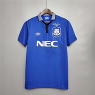 94-95 Everton Home Retro Soccer Jersey ฟุตบอล football jersey