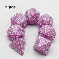 1 Set Multi-Sided 7-Die Dice Set Game Dice For TRPG DND Accessories Polyhedral D4 D6 D8 D10 D12 D20 