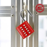 4 Digit Combination Padlock Button Code Lock Digital Code Padlock For Suitcase Gym Dormitory Q4n6
