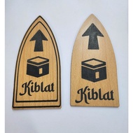TANDA ARAH QIBLAT KIBLAT KAYU / WOODEN QIBLAT KIBLAT SIGNAGE