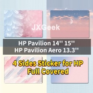 3 Sides Sticker Laptop HP Pavilion 14 Series HP Pavilion Aero 13.3'' Laptop Skin 14s-cf 14s-cr 14-dk