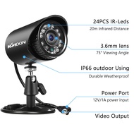 [LIS1] 1.0MP Analog Security Camera 720P 4-in-1 (TVI/AHD/CVI/CVBS) Surveillance Outdoor Weatherproof
