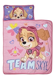 Paw Patrol Team Skye Nap Mat Set - Includes Pillow and Fleece Blanket – Great for Boys and Girls...