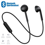 S6 Wireless Bluetooth Headphones Neckband Sports Handsfree Headphones with Microphone for android