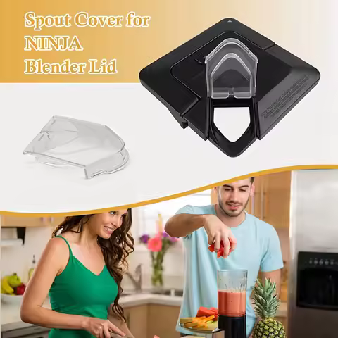 Blender Lid Spout Cover Blender Lid Plastic Replacement Parts For Ninja Blender 72Oz, Clear