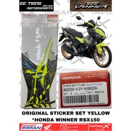 STICKER SET YELLOW *86000-K2P-MB0ZA FOR HONDA WINNER RSX150 ORIGINAL BSH HONDA SPAREPARTS LAST STOCK
