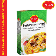 PRAN  BIRYANI MASALA  BEEF/MUTTON/BOMBAY/KACCHI BIRYANI/FISH FRY/HALEEM MASALA 50 GM