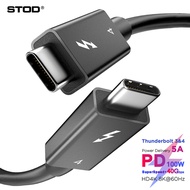 Thunderbolt 4 Cable 40gbps Type C Display 4K 60Hz 8K Video HDMI PD 100W Custom Logo OEM USBC Long Short Wire USB C Thunderbolt 3 Cord For Imac Mac Thunderbolt3 Dock Egpu SSD Docking Station Pcie Samsung Laptop Lenovo Thinkpad Thunderbolt4 USB 4 4feet