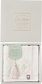 Stylem Takisada-Osaka TF3080R Initial Towel Handkerchief, Imabari Towel, Gift, 9.8 inches (25 cm), E