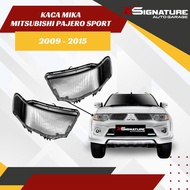 KACA MIKA LAMPU DEPAN MOBIL MITSUBISHI PAJERO SPORT 2009-2015 -nanas shop9