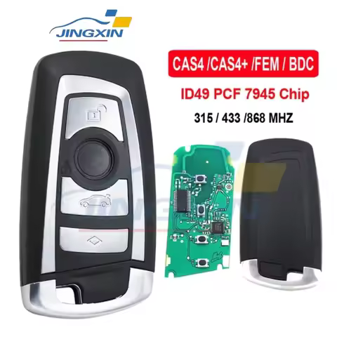 JINGXIN CAS4 868/315/433mhz Car Remote Smart Key For BMW 1 3 5 7 Series CAS4 System Auto Vehichle Al
