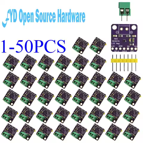 1-50PCS MAX98357 I2S 3W Class D Amplifier Module – Filterless DAC For Raspberry Pi And ESP32 Audio P