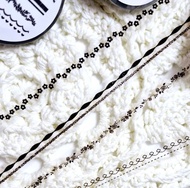 黑色線條 Vol.1 / 1cm 亮面 PET 膠帶