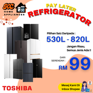 Toshiba Refrigerator | Options From 530L - 820L | Flexible Combo With Other Appliances | Chat Us Via