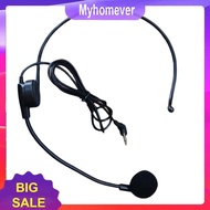 Cable Head-mounted Headset Microphone Flexible Wired Boom Amplifie