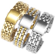 19mm 20mm Curved End End Stainless Steel Strap Suitable for TITONI 777 787 Watch Gold Silver Wrist B