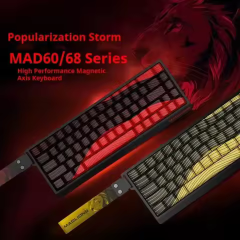 MADLIONS FGG MAD60 HE Mechanical Keyboard MAD68 Pro Electronic Sports Magnetic Switch Hot Swap RGB W