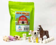 Brick Loot Farm Animal Toy Pet Pack, Toy Building Block Lego Minifigures Accessories, for Adults & K