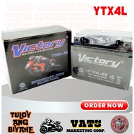 VICTORY BATTERY FOR MOTORCYLE YTX4L( WAVE 100/XRM/MIO SOUL/SMASH)