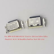 5-30Pcs USB Connector Plug For OPPO Reno 9 Pro A2 5G A1 K12X A60 A3X A3 Oneplus Nord CE4 Lite Charge