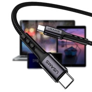 USAMS U25 2-head USB Type C charging cord