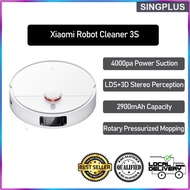 XIAOMI MIJIA 3S Robot Vacuum Cleaner Mop Sweeping 4000Pa Cyclone Suction LDS MiHome Smart Cleaning Household Appliance f