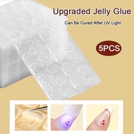 【Upgrade UV Jelly Glue】Light cured Nail Jelly Glue 16x Phototherapy UV Jelly Glue Wearing Armor Soli