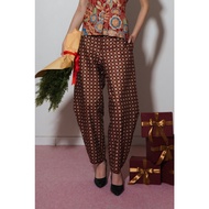 Jolie Clothing Becca Batik Pants in Red Long Pants/ Wanita Batik Pants/ Wanita