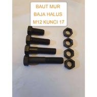 STEEL NUT BOLT 19 P1.25 M12x25mm to/d M12x150mm and STEEL NUT BOLT 17 P1.25 M12x25mm to/d M12x150mm
