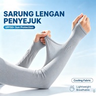 Sarung Lengan Penyejuk UPF50+ Anti UV Cooling Arm Sleeve Bernafas Ringan Sekat 99% Sinar UV Sarung L