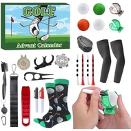 Golf Advent Calendar 2025 — 24-Day Golf Calendar Advent for Men with Collectible Tees, Balls & Marke