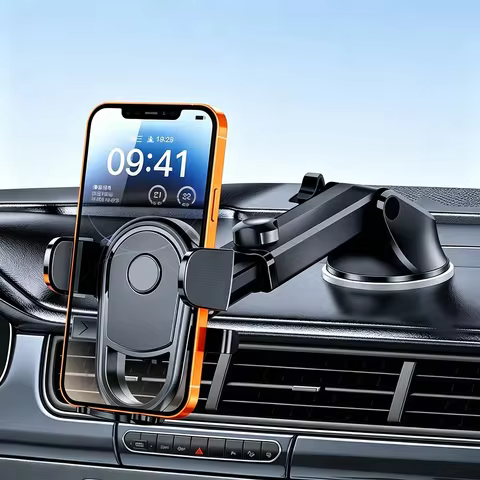 Car Phone Holder Mount Stand Strong Suction Cup 360° Rotatable Dashboard/Windshield/Air Vent Bracket