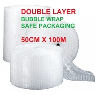 50cm x 100M Bubble W rap Double layer 50cm x 100 Meters Bubble Wrap Roll BC