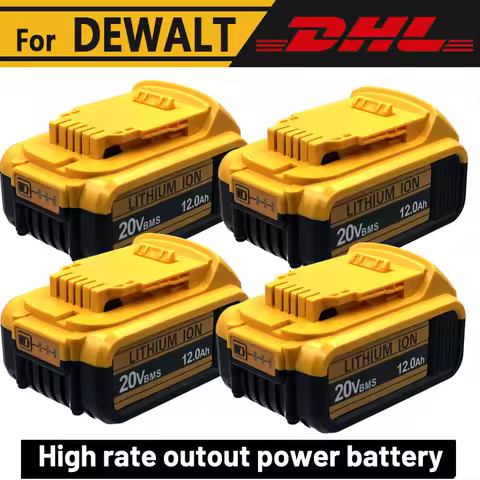 for DeWalt 18v 20Volt Max Lithium Ion Batteries 20V 6Ah DCB203 Li ion Battery ReplacementDCB206 DCB2