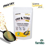 Famillo Mini Fry & Toss Used Cooking Oil Hardener Up to 1000ML of Used Oil, 100% Plant-Based