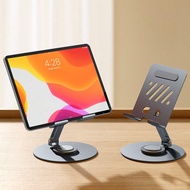 Tablet Stand 360° Rotating Adjustable Tablet Holder Metal Foldable IPad Stand Holder For Desk Table