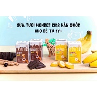 Monbee Kids Korean milk 140ml chocolate and banana