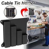 IOEFSGF69 Zip Tie Storage Box, Plastic Wall Mounted Wall Mounted Organizer Rack, Space-Saving 4-Grid